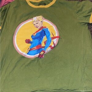 Vibrant Green Tee with Hero Graphic